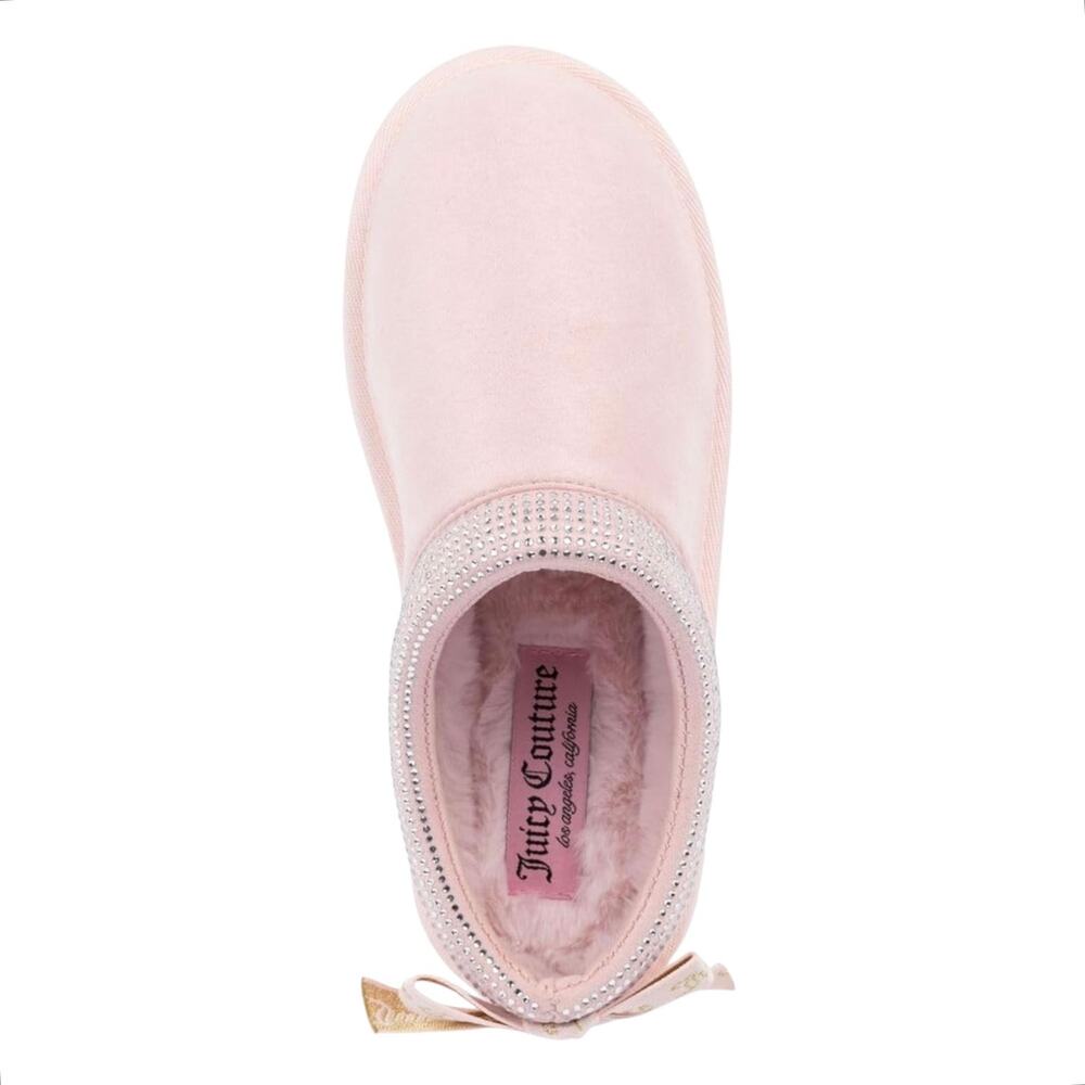 Juicy Couture Women's Olyana Embellished Closed Toe Clog Slippers Blush Size 9 - Picture 4 of 5